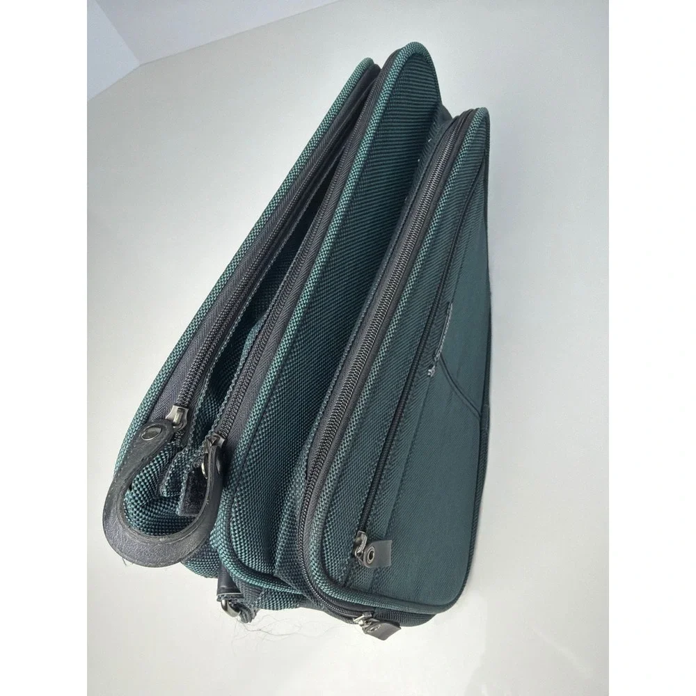 Vintage Samsonite Messenger Bag Teal Green Ballistic Nylon Travel Crossbody Bag